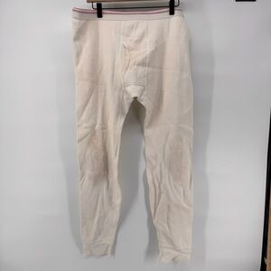 Vintage Carhartt Thermal Pants Men XXL Ivory